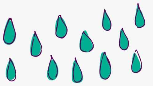 Raindrop Material Cartoon Rain Drawing Free Transparent - Rain Cartoon Drawing Png, Png Download, Free Download