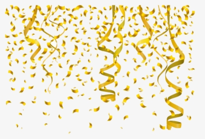 gold confetti clipart transparent