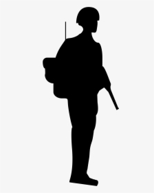 Soldier Svg Black And White - Us Soldier Icon Png, Transparent Png, Free Download