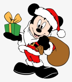 Baby Mickey Mouse Png - Mickey Mouse Santa Clipart, Transparent Png, Free Download