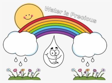 Black And White Raindrop Clipart - Save Water Picture Free Download, HD Png Download, Free Download
