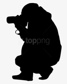 Photographer With Camera Silhouette Png - Photography Camera Png Logo, Transparent Png, Free Download