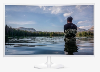 Tv Screen Fishing - Wading, HD Png Download, Free Download