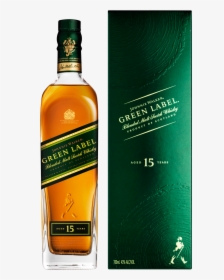 Distilled Beverage,whisky,scotch Whisky,bottle,blended - Johnnie Walker Green 750ml, HD Png Download, Free Download