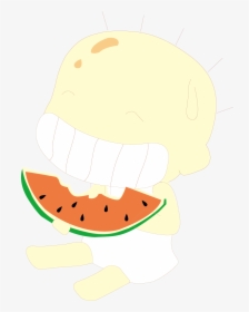 Watermelon Eating Cartoon Child - Illustration, HD Png Download, Free Download