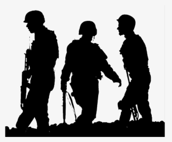 #soldiers #silhouette #freetoedit - Silhouette Of A Soldier Army, HD Png Download, Free Download