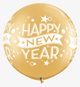 Gold Transparent Happy New Year Balloons, HD Png Download, Free Download