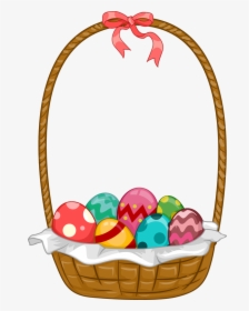 Easter Basket Bunny Png Image - Easter Baskets Clip Art, Transparent Png, Free Download