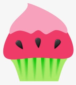 Watermelon Cute Clipart - Summer Cupcake Clip Art, HD Png Download, Free Download