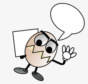 Egg Guy With Blank Speech Bubble Svg Clip Arts - Clip Art, HD Png Download, Free Download