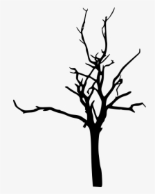 Bare Tree Branch Png - Simple Silhouette Of A Tree, Transparent Png, Free Download