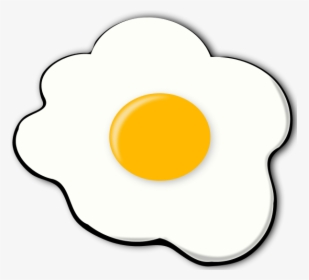 Fried Egg Clipart - Sunny Side Up Eggs Clipart, HD Png Download, Free Download