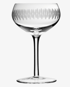 Retro Coupe Engraved Glass - Champagne Saucer Glass Png, Transparent Png, Free Download