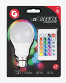 Remote Control Colour Changing Led Bulb B22 - Colour Changing Light Bulb, HD Png Download, Free Download