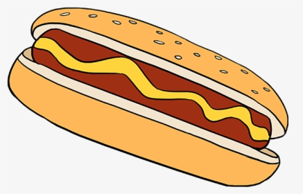 How To Draw Hot Dog - Hot Dog Draw Png, Transparent Png, Free Download