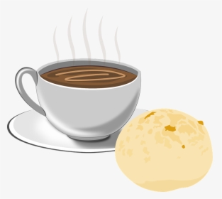 Pão De Queijo, Café, Pão, Queijo, Alimento, Manhã - Cup Of Tea Drawing Png, Transparent Png, Free Download