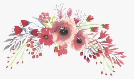 Watercolor Floral Png - Transparent Flower Watercolor Png, Png Download, Free Download