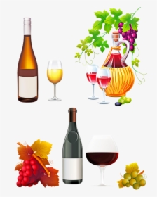 Wine, Grapes, Vines, Red Wine, White Wine, Vineyard - Tuscan Wine Clip Art, HD Png Download, Free Download