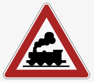 Railway Crossing Road Sign Clip Arts - Train Silhouette, HD Png Download, Free Download