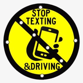 Stop Texting & Driving Led Solar Flashing Sign - Nut Free Zone Anaphylaxis, HD Png Download, Free Download