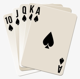 Poker Clipart Poker Hand - Poker Royal Flush Cards Png, Transparent Png, Free Download