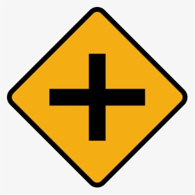 Diamond Road Sign Junction Crossroads - Crossroads Sign, HD Png Download, Free Download