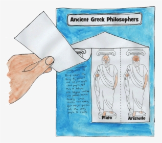 Ancient Greek Philosophers Notebooking Page - Cartoon, HD Png Download, Free Download