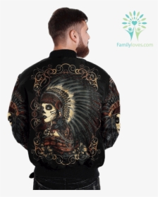 Native American Day Of The Dead Over Print Jacket %tag - Hold A Beast An Angel, HD Png Download, Free Download