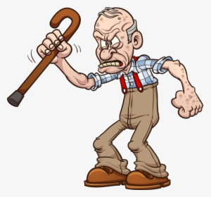 Cartoon Grumpy Old Man, HD Png Download, Free Download