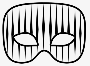 Carnival Mask With Vertical Thin Stripes - Icon, HD Png Download, Free Download