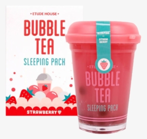 Transparent Bubble Tea Png - Etude House Bubble Tea Sleeping Pack #green Tea, Png Download, Free Download