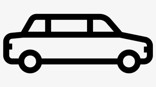 Limousine Car Icon - White Limousine Icon, HD Png Download, Free Download