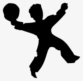 Happy Jumping Man Silhouette Clip Art - Kids Silhouette Jumping Png, Transparent Png, Free Download