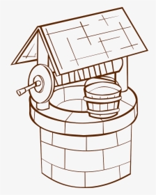 Line Art,angle,area - Wishing Well, HD Png Download, Free Download