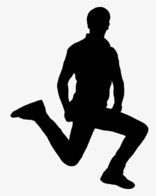 Silhouette, Man, Jumping, Hurry Up, Young, Guy, Speed - Ombre Humaine Png, Transparent Png, Free Download
