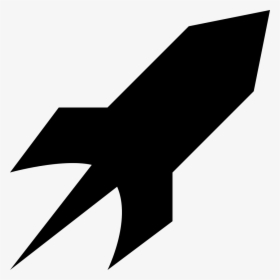 Rocket Jet Speed Spaceship Fast - Transparent Rocket Silhouette, HD Png Download, Free Download