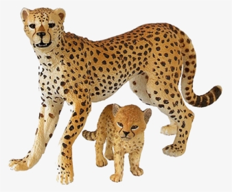 Cheetah Toy With Cub, HD Png Download, Free Download