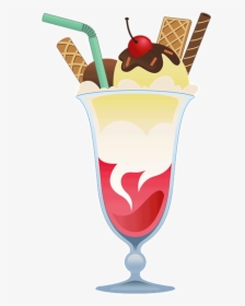 Transparent Milkshake Clipart - Ice Cream Shake Clip Art, HD Png Download, Free Download