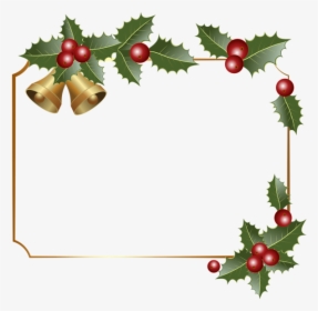 Christmas Borders Christmas Border Decor With Bells - Transparent Background Christmas Border Clipart, HD Png Download, Free Download