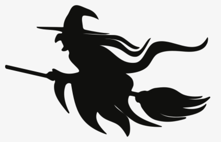 Witch On Broom Clipart, HD Png Download, Free Download