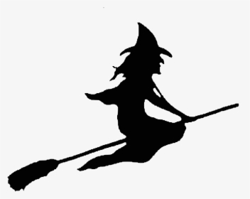 Halloween Witch On A Broom, HD Png Download, Free Download