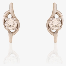 Trendy Platinum Diamond Stud Earrings - Earrings, HD Png Download, Free Download