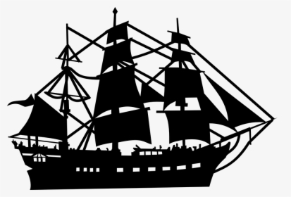 Sailer, Boat, Ship, Silhouette, Sailing Ship, Pirate - Pirate Ship Vector Png, Transparent Png, Free Download