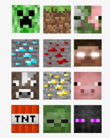 Transparent Minecraft Clip Art - Minecraft Toppers For Cupcakes, HD Png Download, Free Download