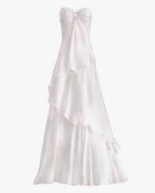 Elegant Wedding Dress Png Clip Art - Wedding Dress, Transparent Png, Free Download