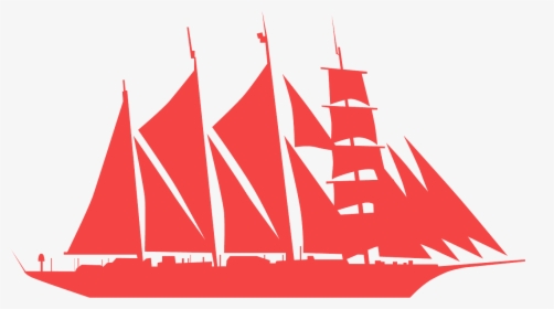 Clipper Ship Silhouette, HD Png Download, Free Download