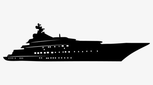 Transparent Ship Silhouette Png - Boat Silhouette Cruise Liner Transparent Background, Png Download, Free Download