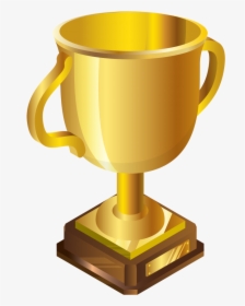 3d Golden Cup Png Image - Gold Cup Clip Art, Transparent Png, Free Download
