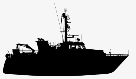 Boat Silhouette Png, Transparent Png, Free Download