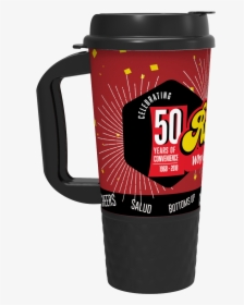 20oz Gripper Mug With Flip-top Lid And Handle - Coffee Cup, HD Png Download, Free Download